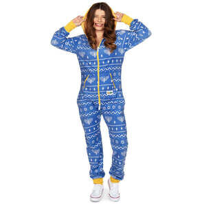 Tipsy Elves Women's Blue Hanukkah Jumpsuit Size SS